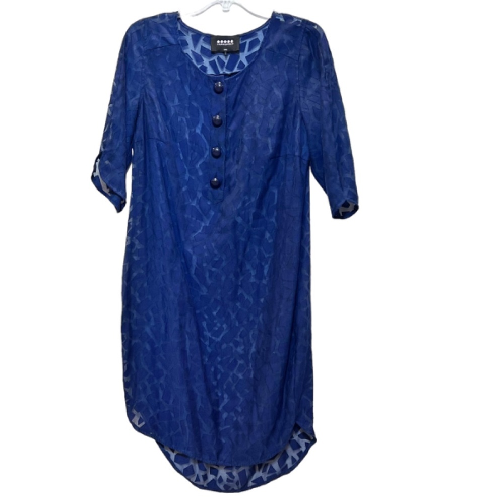 Carmakoma Bilham Sheer Abstract Tapered Dress - image 4